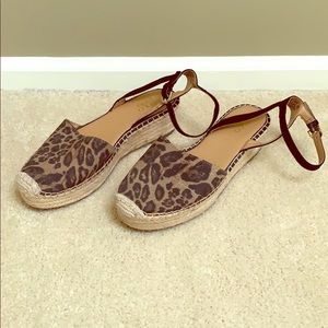 Franco Sarto Leopard Print  Espadrille